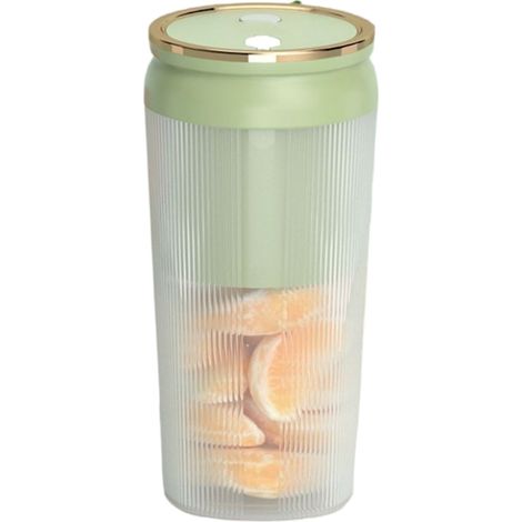 Extracteur De Jus Portable - 300 Ml - Batterie 1300 Mah - Rechargeable Usb - Lame En Acier Inoxydable À 4 Pales - Pour Maison Et Extérieur - 1 Pièce (1/5)