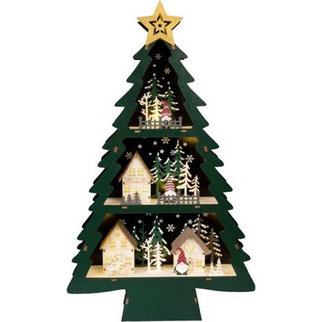 Konstsmide 3297-950 Figurine en bois LED vert (1/4)