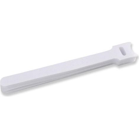 Lot de 100 attaches auto-adhésives en nylon de type T avec velcro, réutilisables, avec œillets (1/5)