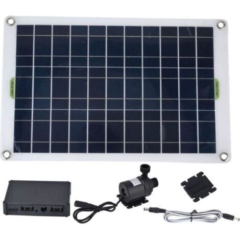 Kaelt - Kit de Pompe à Eau Solaire, Pompe Submersible à énergie Solaire 800L/h avec Panneau Solaire 50W 12V, Idéal pour Petit étang, Piscine, Poisson, Bain D\\\\'oiseau, Culture Hydroponique (1/5)
