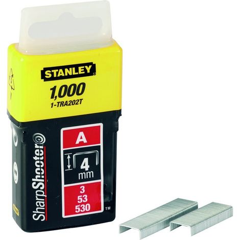 STANLEY stanley grapas tipo a 1-tra204t (5-53-530)   6 mm 1000 u