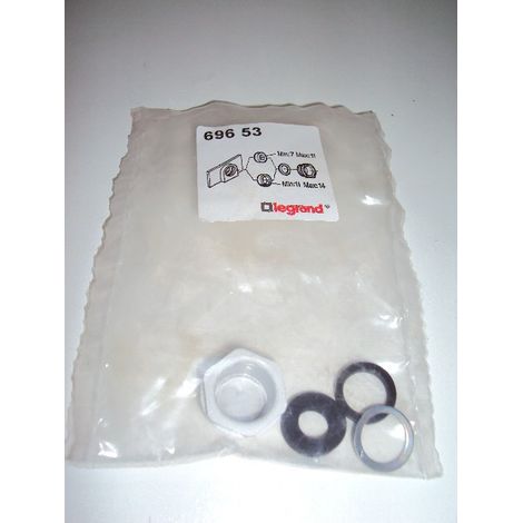 Presse étoupe multi câble PG16 diamètre 7mm à diamètre 14mm Plexo composable IP55 gris (069653)