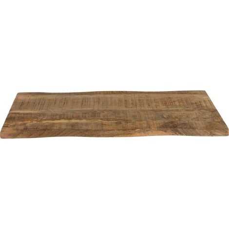 Tischplatte Baumkante Mango massiv 120 x 40 cm CURTIS (1/5)
