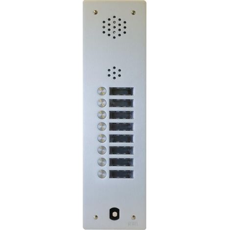 Plaque audio alu 8 bp 2VOICE complete URMET A83/108M