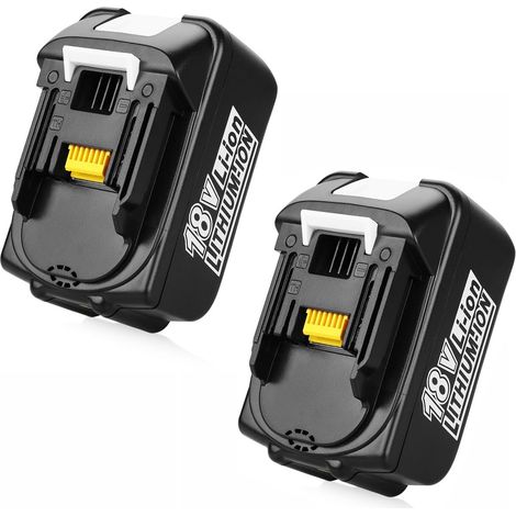 Ersatzakku für Makita 18V Akku mit LED-Anzeige BL1860, BL1850, BL1830, kompatibel mit Original Makita 18V Ladegeräten und Akku-Werkzeugen (3000 mAh,