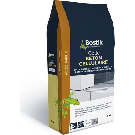Colle Béton Cellulaire Bostik Adhérence Forte, Pose Rapide - Bostik (1/2)