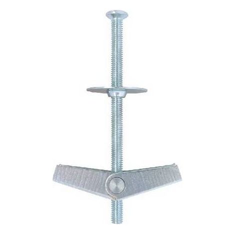 100 x ANCORA METALLICA A SCATTO VITE TGS Misura: M4x75 Foro 12