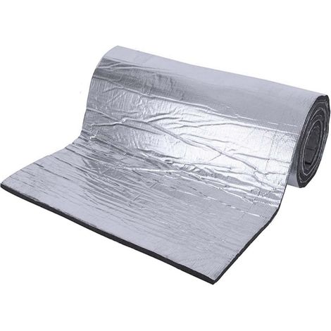 Matériel D'isolation Acoustique - Rouleau Autoadhésif 200 cm x 50 cm x 10 mm - Pour Porte De Voiture, Plafond, Sol De Cockpit - 1 Pièce (1/5)