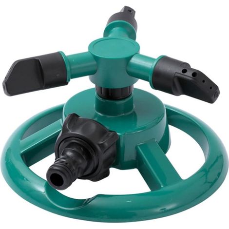 Arroseur de pelouse à base ronde à 360 ° – Arroseur rotatif réglable pour l'arrosage de la cour, du jardin avec motifs de pulvérisation économes en eau (1/5)