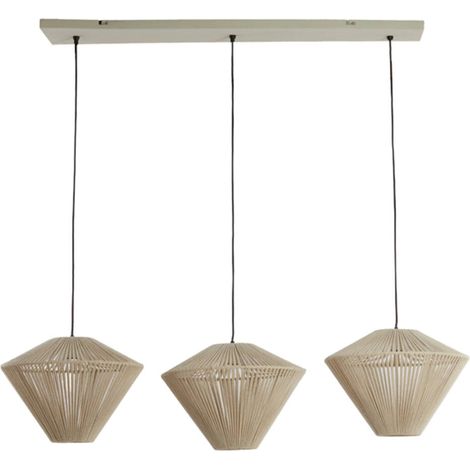 Light & Living - hängeleuchte - Felida - beige - metall - große