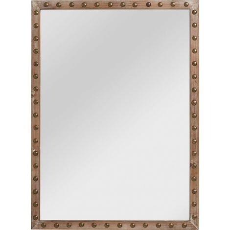 Premier Housewares Tribeca Wall Mirror with Stud Detail (1/2)