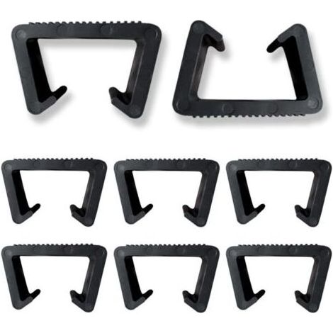 Pair Clips de Meubles 8 Pièces Clips de Meubles en Rotin Pinces de Meubles de Patio Osier Pinces à Meuble en Plastique Clip Connecteur Clips de Fixation pour Meubles de Jardin en Rotin (1/5)