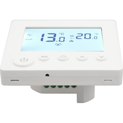 Termostato controlador para calefacción por suelo radiante Eosnow, panel de control programable, pantalla LCD 90V-240V para el hogar. (1/3)