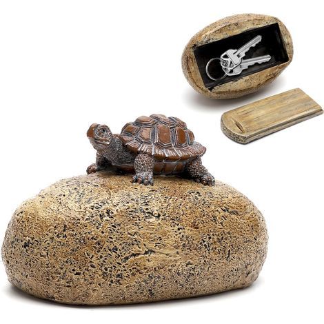 Outdoor key cache, stone with secret compartment, key hiding place, key cache, secret geocaching key cache for outdoor use (1/5)