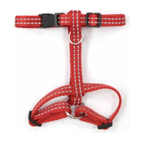 Harnais pour Chien "Coutures Réfléchissantes" 35cm Rouge (1/2)