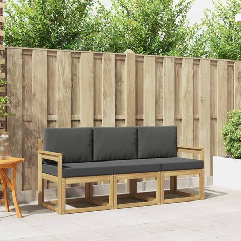 vidaXL Outdoor-Sofagarnitur 3 pcs (1/5)