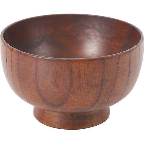 Bol en bois pour salade de fruits, riz et pâtes, ustensile de cuisine, récipient alimentaire et vaisselle de table. (1/5)