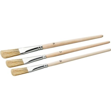 Set di pennelli a smalto, 3 pezzi, peli chiari G10/12/14FSC