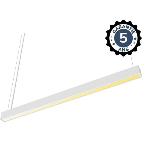 Linéaire LED prismatique Blanc 2 CCT 36W Dimmable DALI 2/PUSH - 1500 mm - Garantie 5 ans Miidex Lighting® (1/2)