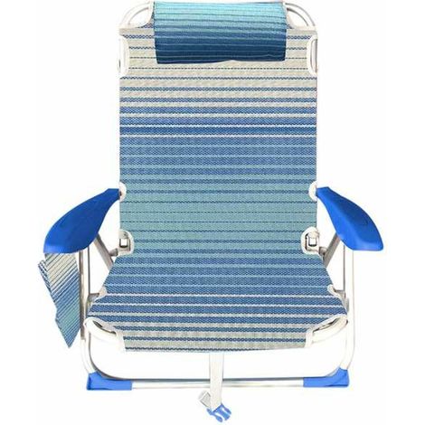 Colorbaby Sedia Pieghevole da Spiaggia Blu 51x45x76 cm