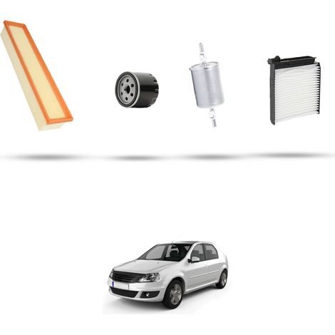 Kit tagliando 4 filtri compatibile con Dacia Logan 1.4 55kw dal 2004 (1/5)