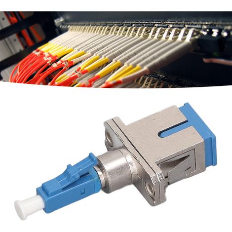 Adaptateur fibre optique LC mâle-SC femelle SM9/125, adaptateur hybride, compatible avec localisateur visuel de défauts pour wattmètre optique (1/5)