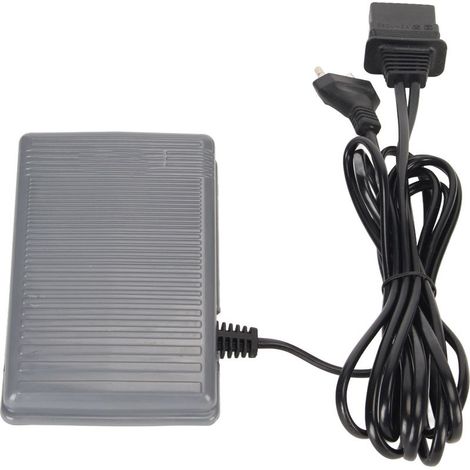Pédale de commande multifonction pour machine à coudre domestique, interrupteur au pied 220V avec prise UE