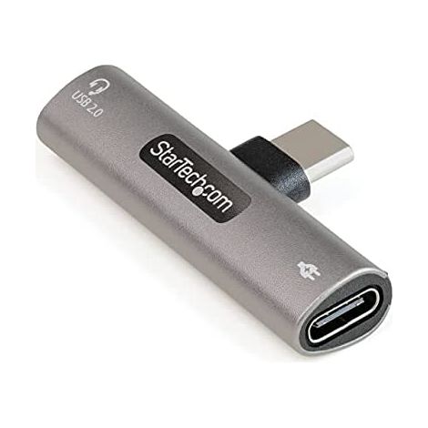 StarTech.com Adapter de Audio und Laden USB-C - Adapter de Audio USB Typ C mit USB-C für Kopfhörer mit Mikrofon und Pass Through de 60W USBC für Ladegerät