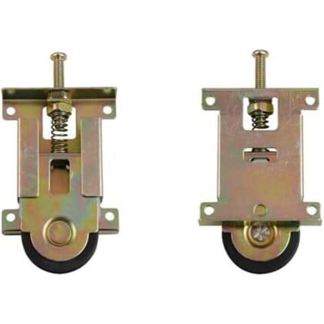 CSPARKV Composants d'armoire coulissante pour armoire de maison, poulie de porte coulissante, roue d'armoire, quincaillerie de meubles pour placard, armoire, portes coulissantes (2 pièces)