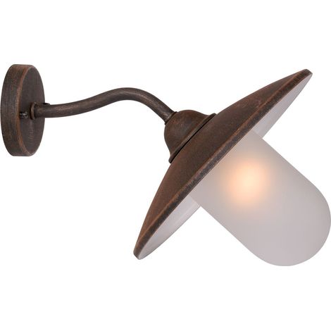 Applique esterna Lucide Aruba E27 IP44 ruggine bianco 24W (1/3)