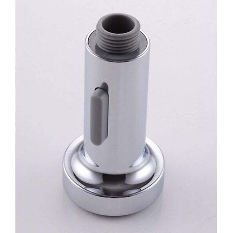 Press Down Pro Küchenarmatur-Ausziehbrausekopf mit 2 Funktionen und Düsen, universelles Zubehör für Küchenarmaturen mit Ausziehbrausekopf (Silber) (1/3)
