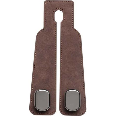 2 ganci per poggiatesta per sedile auto, ganci per poggiatesta auto per porta borse da auto, applicabili a appendiabiti per borse, gancio per borse da auto - Crezuo