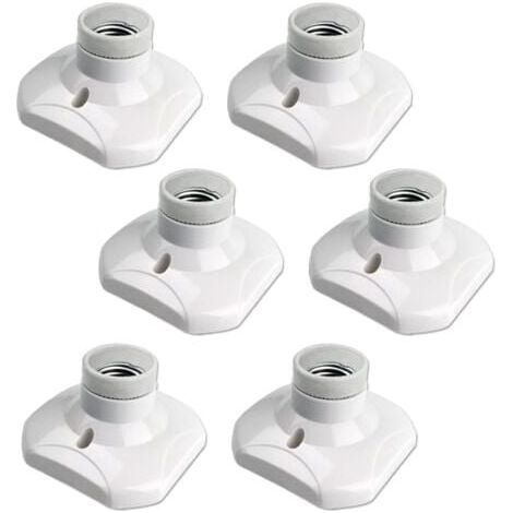 Pack of E27 screw-in ceiling light socket, AC 220-240V, LED lamp holder, ceiling light base with E27 socket MUMU (1/4)
