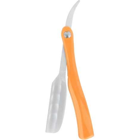 Porte-Lame de Rasoir Barbe Antidérapant, Support pour Lames de Rasoir Visage, Accessoire de Rasage (Orange) (1/5)