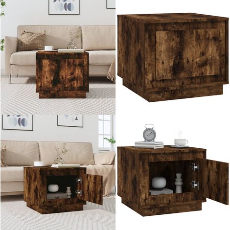 Couchtisch Räuchereiche 51x50x44 cm Holzwerkstoff - Couchtisch - Wohnzimmerstil - Holzmöbel - Holzwerkstoff - Sideboard - Home & Living (1/5)