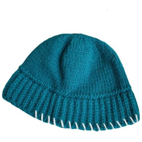 Chapeau de jardinage, chapeau, Bonnet - chapeau thermique - tour de tête: 56 - 58cm, bleu (1/2)