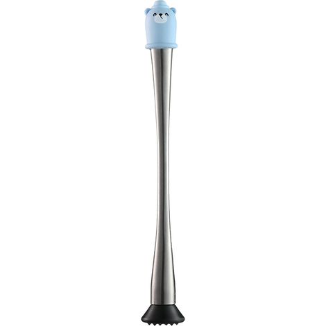 Professioneller Cocktailstößel aus Edelstahl mit ergonomischem Griff, 30 cm/11,8 Zoll, ideal für Bars und Mixologie (1/5)