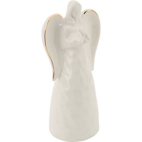 Angelo di natale in ceramica, altezza 17 cm - Atmosphera créateur d'intérieur (1/2)