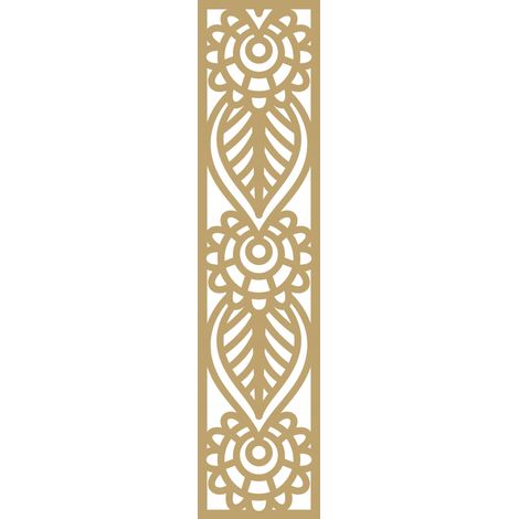 A4-Pendelleuchte, durchbrochenes Design, beige, 21 x 90 cm