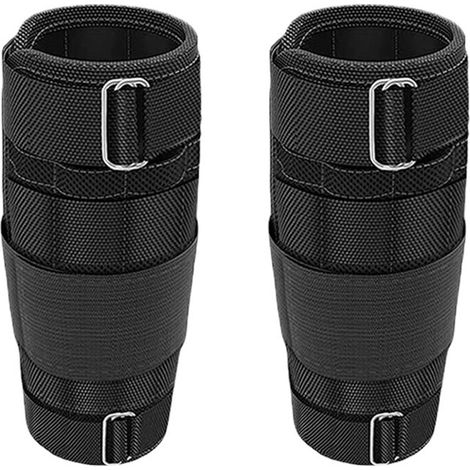 Set 2 poids de cheville, 1Kg-3Kg, ajustables, noir, pour rééducation et musculation (1/5)