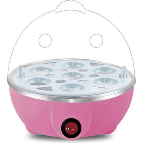Rapid Egg Cooker: 7 Egg Capacity Electric Egg Cooker For Hard Boiled Eggs, Poached Eggs, Scrambled Eggs Pink Eu Plug (1/5)
