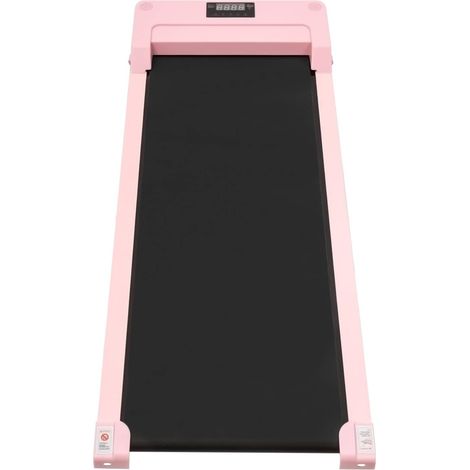 Laufband Klappbar für Zuhause mit Fernbedienung und LED-Anzeige 1-6km/h Geschwindigkeit Laufband Walking Pad 0.6-1HP Motor 740W Flexibles Under Desk Treadmill für Büro & Zuhause, Rosa