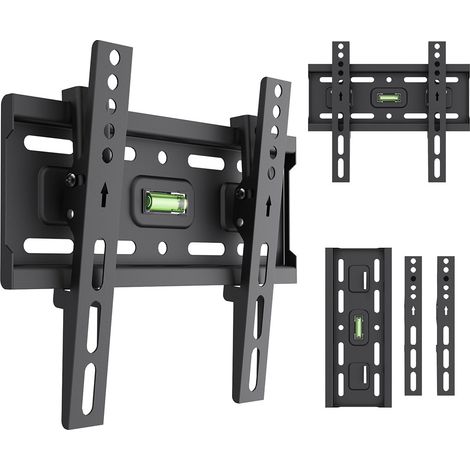 Soporte / colgador para tv maclean, vesa máx. 200x200, 13-43", hasta 45 kg, negro, inclinación ajustable de +2° a -10°, mc-189 (1/5)