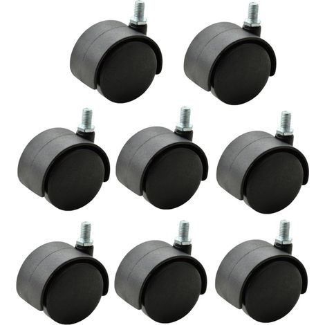 roulettes pivotantes M8 5 cm 2 pouces en plastique PP (1/5)