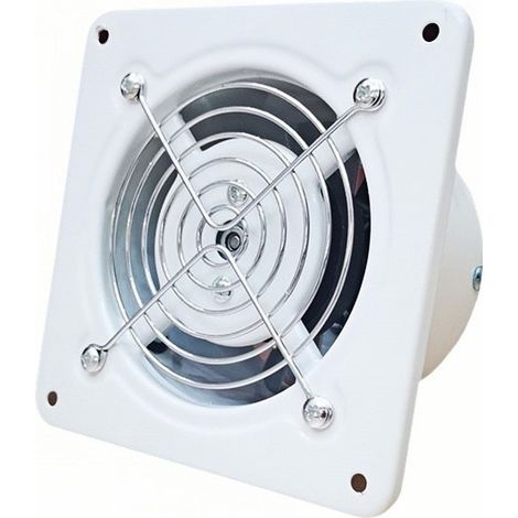 Extracteur d'air silencieux, blanc, pour fenêtre, cuisine/salle de bain, orifice de 10 cm (4 pouces), 25 W (1/4)