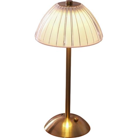 Lampe de Table sans Fil Rechargeable USB LED Lampe de Bureau à Batterie avec contrôle Tactile Dimmable 3 Couleurs de Lecture pour Bars Restaurants (1/5)
