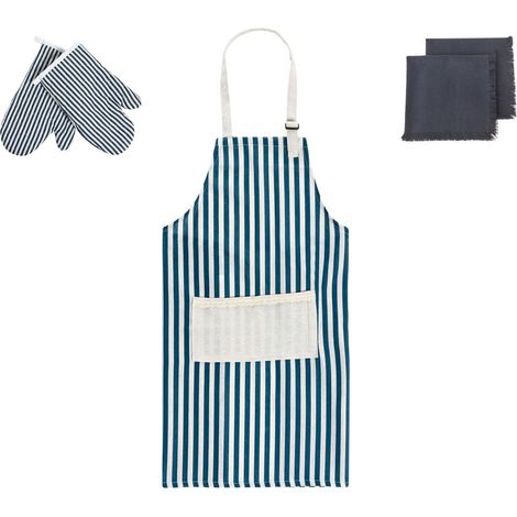 Kitchen Textiles Set CUCUMIS Blue (1/5)