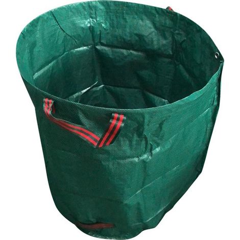 Gartenabfallsäcke Laubsäcke Aufbewahrungssäcke für Gartenabfälle 60 Liter 45 x 38 cm Mit Griff Faltbar Korrosionsbeständig für Gartenabfälle, Kom (1/5)