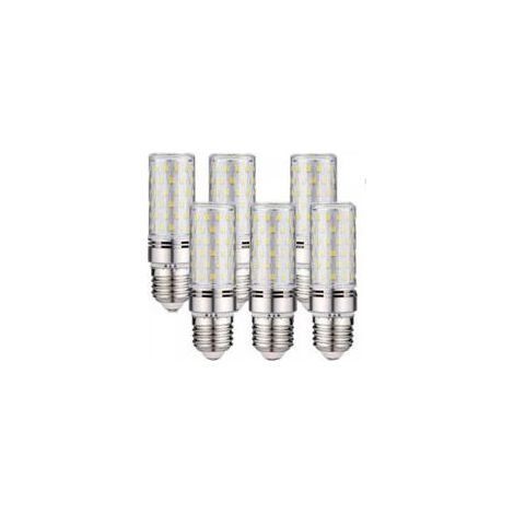 Lot de 6 ampoules LED E27 -16 W Blanc froid 6000 K 1600 lm (équivalent à une ampoule halogène de 150 W) AC 200-240 V, non dimmable, grand culot à visser E27 LED, angle de faisceau 360° (1/5)