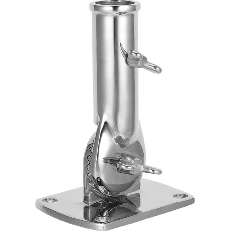 Support de Base Pivotant à 180° pour Mât de Drapeau Extérieur – Socle en Acier Inoxydable 25 Mm, Résistant aux Intempéries, Compatible Jardin et Terrasse, Fixation Robuste pour (1/5)
